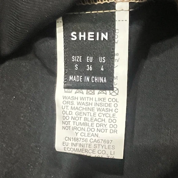 SHEIN Golden Shimmer Dress New Never Worn Small 4 - Picture 3 of 3